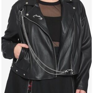 Disney Cruella Speak Of The De Vil Chain Moto Jacket Plus Size 4